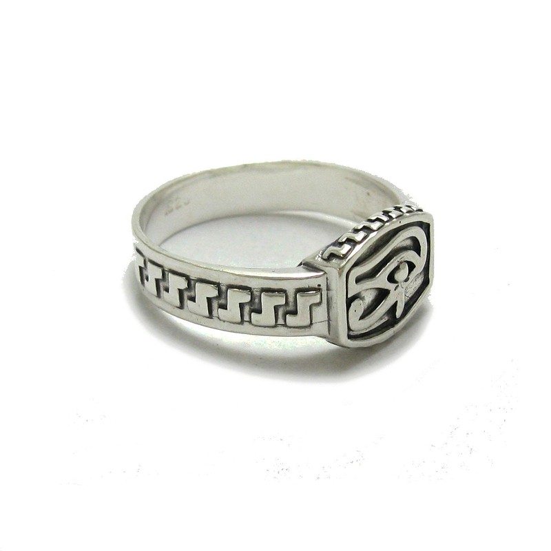 Genuine sterling silver ring hallmarked solid 925 Amon Ra Eye