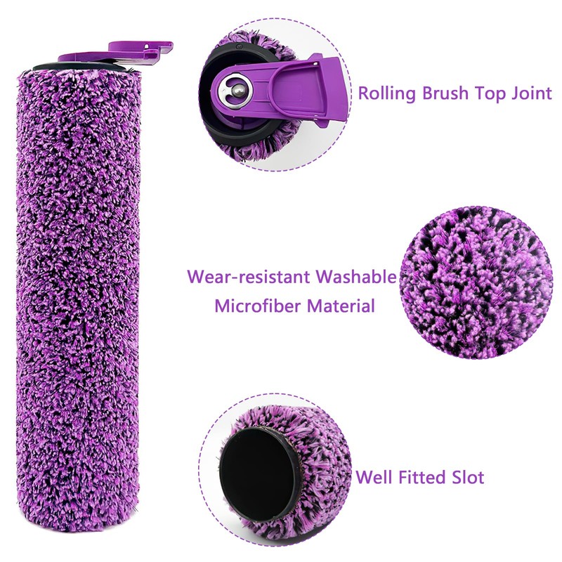 LOSKLENO 2 Pack Brush Roller Compatible with Shark Steam Pickup