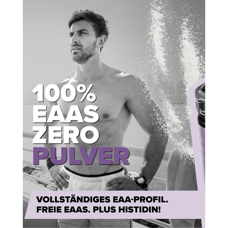 IronMaxx 100 Percent EAAs Zero Amino Acid Powder, Sugar-Free, Wildberry