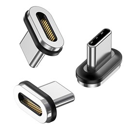 24 pines tipo C puntas magnéticas, conector USB C puntas USB C para adaptador magnético USB C (paquete de 3)