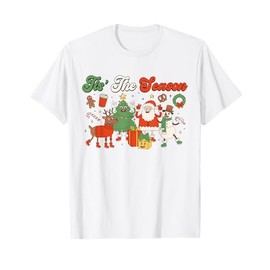 Tis The Season Vintage Boho Hippie Cartoon Characters gifts T-Shirt