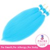 Pre Stretched Braiding Hair 20inch Light Blue Braiding Hair Pre