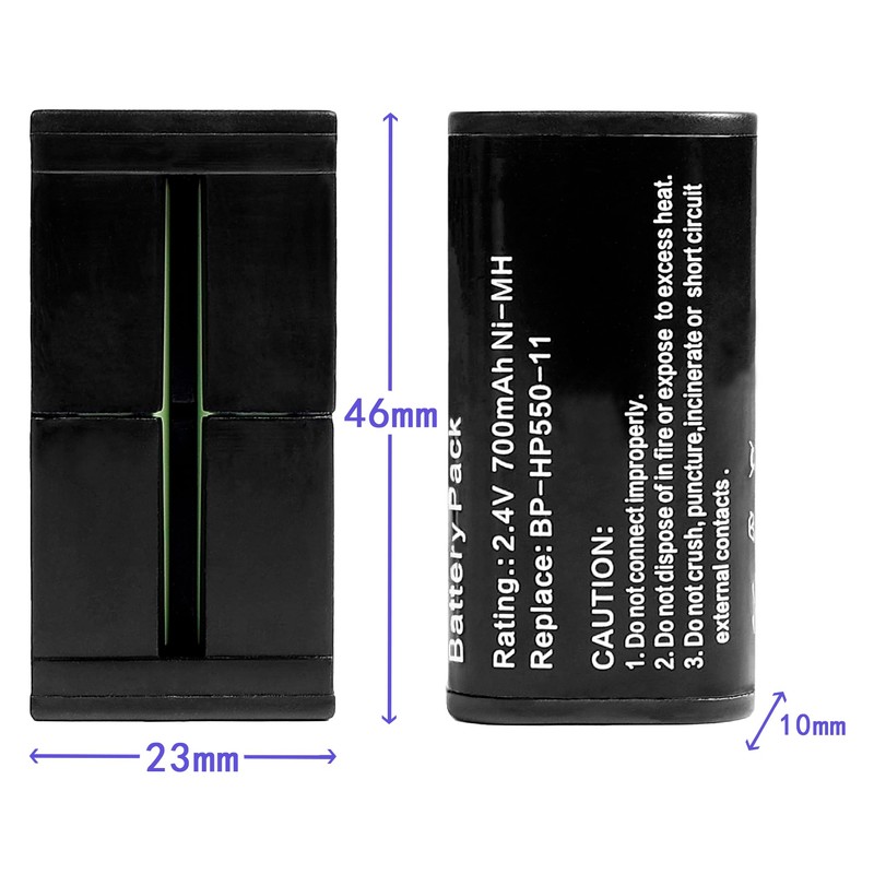 2.4V 700mAh Battery BP-HP550-11 for Sony MDR-RF810R Wireless Headphones