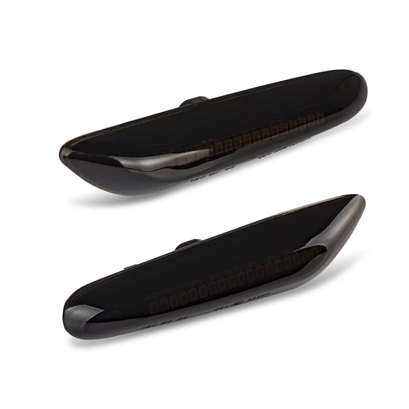 Side Indicator Black Smoke Pair Compatible with 1 Series E81