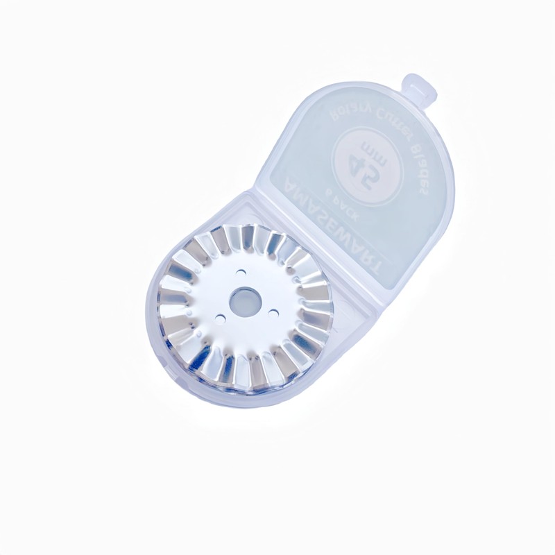 AMASEWART 6 Pack 45mm Pinking Rotary Cutter Blades, Wave Rotary