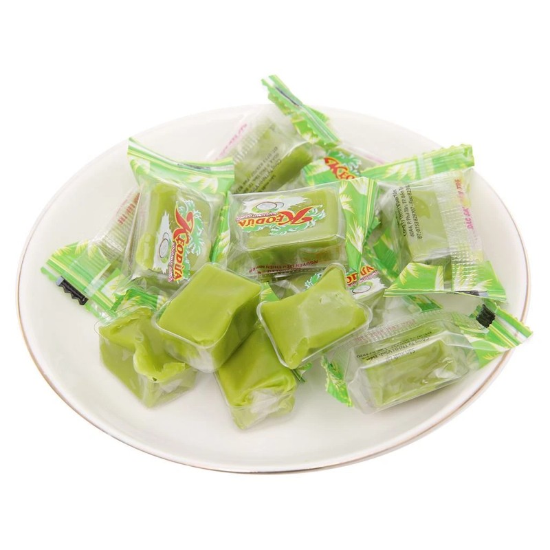 Yen Hoang Coconut Milk Candy With Pandan & Cocoa Flavours