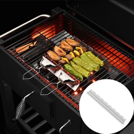 Skewer Rack for Grill, Skewer Holder Kebob Rack, Shish Kebab Skewers Rack, Grill Stick Rack, Stainless Steel Kabob Holder, BBQ Grilling Accessories