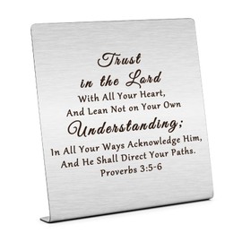 Religious Gifts for Women Friends Christian Desk Desk Plaque Sign Decor Bible Verse Desk Decoration Inspirational Gifts for Daughter Scripture Gifts Christmas Birthday Gifts Keepsake Gifts