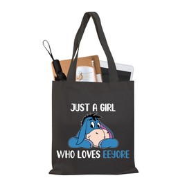 PLITI I-Aah-Tragetasche für Damen, "Just a Girl Who Loves I-Aah Esel", Geschenk für I-Aah-Fans, Girls Loves Eey Tgblu, medium