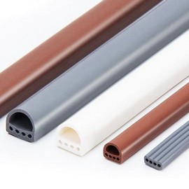 6m Windproof & Noise-Reducing Rubber Weatherstrip for Doors Door Seal Brown / C3303-D Type 9x6mm
