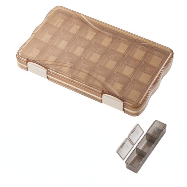 NIPOGEAR 7 Day Pill Box Assortment 21 Compartment, Multi-Compartment PP