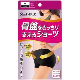 Tight Black Shorts to Support the Pelvis Slim Walk M