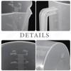 Alipis Measure Pitcher 3000ml Plastic Measuring Cup Graduated Mixing Pitcher