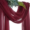 Arch Drapes for Wedding Arch Draping Fabric Burgundy Sheer Backdrop