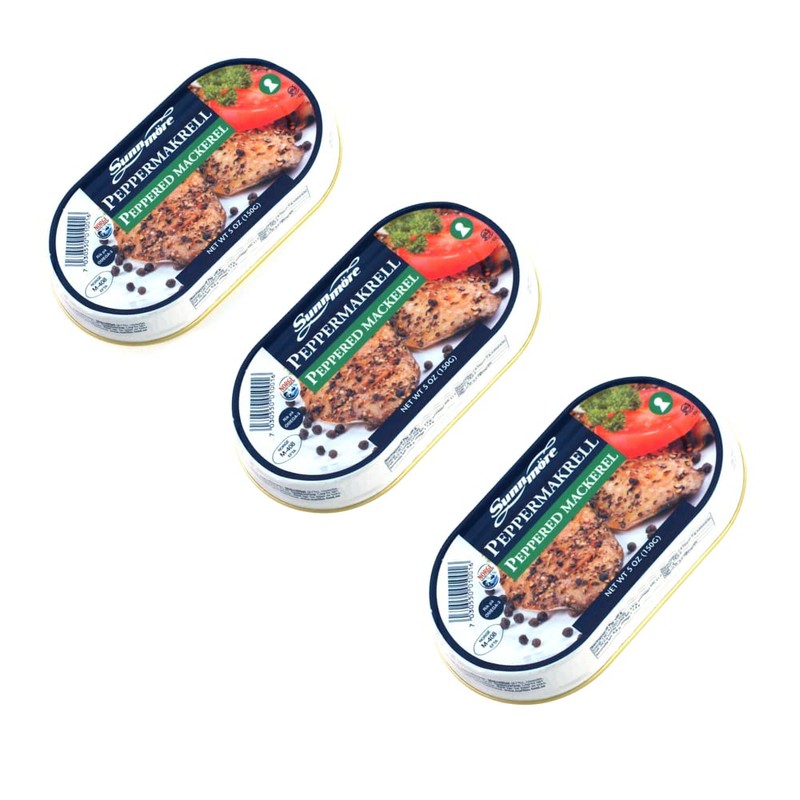 Sunnmore Peppered Mackerel, 5 oz (Pack of 3)