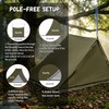 TGpao Portable Trekking Pole Tent for Camping,2 Person Backpacking Shelter