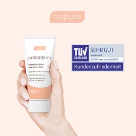 Nupure® Probaderm 50 ml Anti Pimple Cream, Intensive Cream for Acne, Microbiotic for Itching, Redness, for Skin Flora, Acne Treatment and Complementary Care for Neurodermatitis, Psoriasis & Eczema