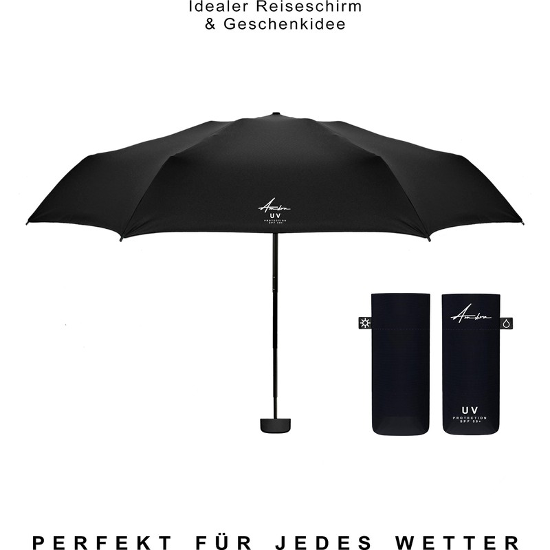 AMBRA UV: UV Protection Umbrella Windproof Mini Pocket Umbrella for
