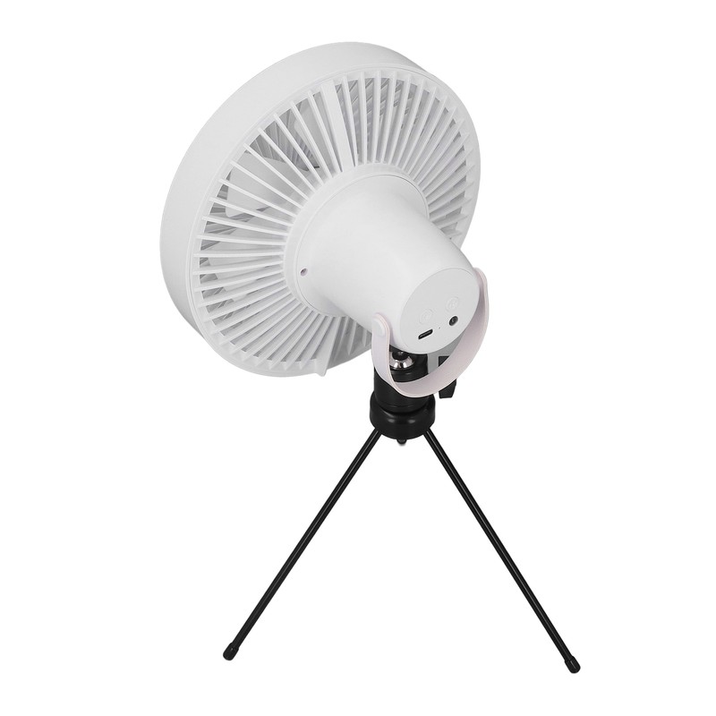Portable Tripod Stand Fan USB Rechargeable Camping Hanging Fan with