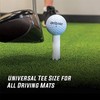 9 Pcs White Golf Rubber Tees for Practice and Driving