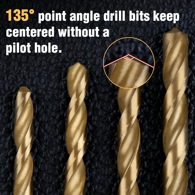 SPEEDWOX 13 Piece Drill Bit Set, For Woodworking, Hex Shank