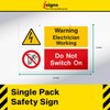 iSigns Warning Signs (Electrician Working Do Not Switch On), A2