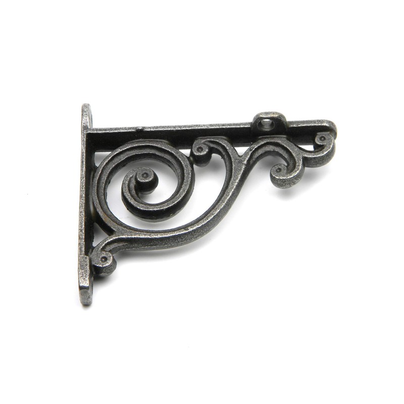 Oakcrafts - Pair of Tiny Shelf Brackets Antique Cast Iron