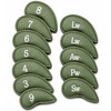 Golf Iron Head Covers Numbers Synthetic Leather Headcover Deluxe Value