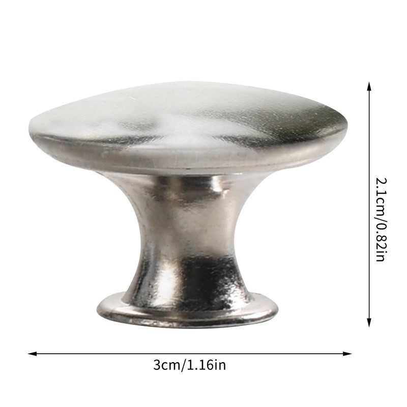 Yutherfur 12PCS Sliver Cabinet Knobs Drawer Knobs 30mm Round Furniture