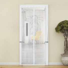 Stripe Front Door Mosquito Net / Entrance Screen Door 100x210cm
