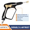 Short Pressure Washer Gun with Swivel,5000 PSI Max, 3/8" Plug