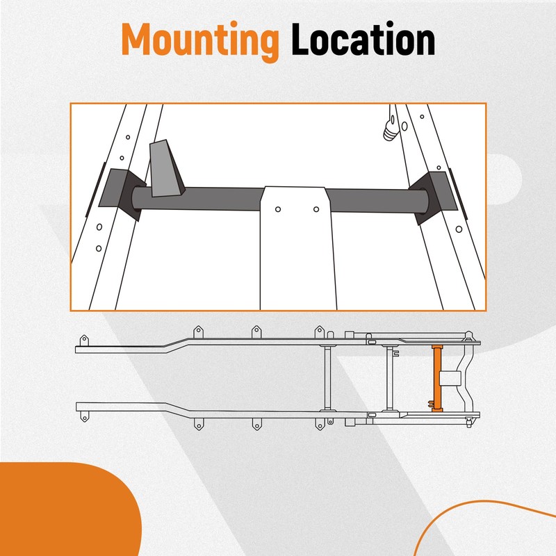 maXpeedingrods Rear Upper Shock Mount Crossmember with Bracket Fit for
