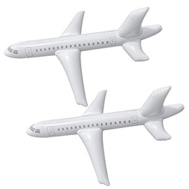 ALEGRE® Pack of 2 Inflating Aeroplane Balloons Birthday