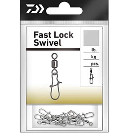 DAIWA Fast Lock Swivel 14905-410 Pack of 10 Carabiner with Swivel