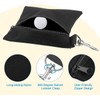 Crovakeu Golf Tee Bag with Zipper & Metal Lobster Clip,