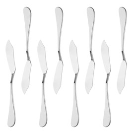 KINMINGZHU 8pcs Stainless Steel Butter Knife, Cheese/Butter Spreaders, Breakfast Spreads Knives,Cheese and Condiments