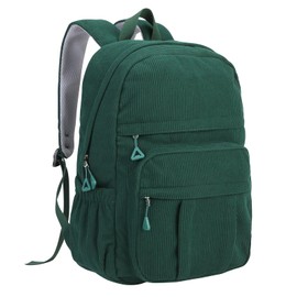 RTGNEI Aesthetic Cute Corduroy Backpack for Teen Girls/Boys School Bookbag College Bag