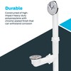 EZ-FLO 1-1/2 Inch Trip-Lever Bath Tub Drain Kit, 2-Hole Overflow