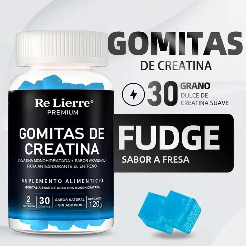 Gomitas De Arándano Creatina Energía Gym Resistencia 60 Ps