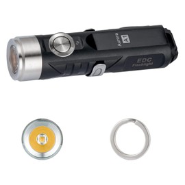 RovyVon Aurora A1-G4 Keychain Flashlight 5000K,USB C Rechargeable, Max 420 Lumen Super Bright with EDC Mini Size, 5 Mode Easy Use, Waterproof, Perfect for Camping Emergency Outdoor(Natural White)