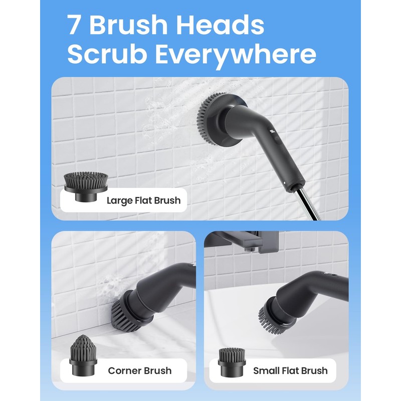 Leebein YMG-825 Replacement Brush Heads, 8pcs Extra Brush Accessories Kit