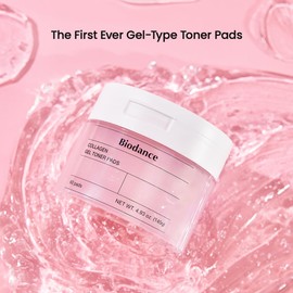 Biodance Collagen Gel Toner Pads, Pore Minimizer for Face, Improving Elasticity, Plumping Toner Pads for Sensitive Skin, Pre-Soaked Pads, Korean Skin Care, Mothers Day Giftsㅣ60 Pads