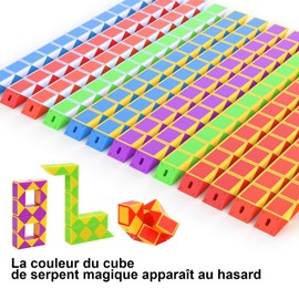 GOLDGE Magic Snakes Puzzle Cube Mini Twist Twisty Toy for Kids and Adults, Children's Birthday Gift, 13 Pieces