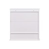 espidoo White Wall Mounted Bathroom Cabinet: Modern 2 Mirror Doors