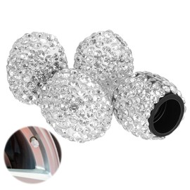 YBEATY 8 PCS Bling Tire Valve Caps Rhinestone Car Dustproof Wheel Valve Stem Covers Shinny Handmade for Women Trucks Bikes Motorcycles Bicycles Car Accessories