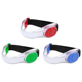 Hitopin LED Bracelets, 3 Pieces LED Light Bracelet, Adjustable Light Bracelet, Outdoor Light Bracelets with 2 Different Modes, for Running, Jogging, Hiking, Cycling, Concert, Camping, Outdoor Sports