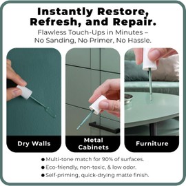 spot. Touch-Up Paint | Matte Finish for Cabinets, Walls, Doors & Furniture | Multi-Tone Green Repair Kit | Quick-Dry, Self-Priming, Low-Odor, Eco-Friendly | No-Sanding or Primer Needed | 3 Pack