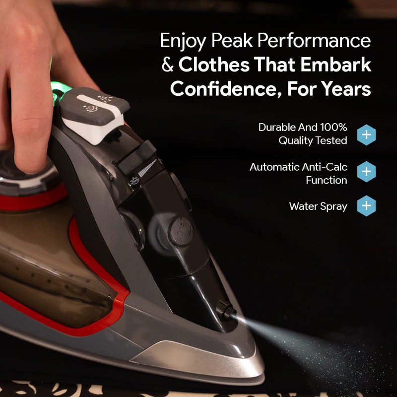 Bartnelli Pro Luxury Steam Iron for Clothes | New Powerful