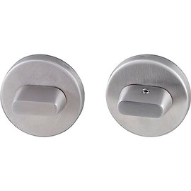 MARCHESI Toilet Rosette 53 mm with Rotary Latch on Both Sides – 2 x Latches + Rosette Matte Stainless Steel