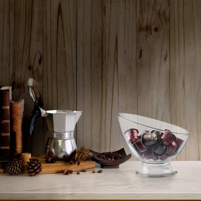 BIMUYI Coffee Capsule Container, Creamer Holder, Coffee Pod Organizer Bowl